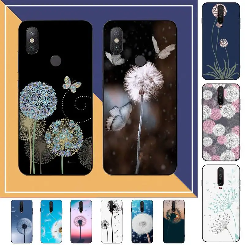 

TOPLBPCS Dandelion flying flower Phone Case for RedMi note 7 8 9 6 5 4 X pro 8T 5A