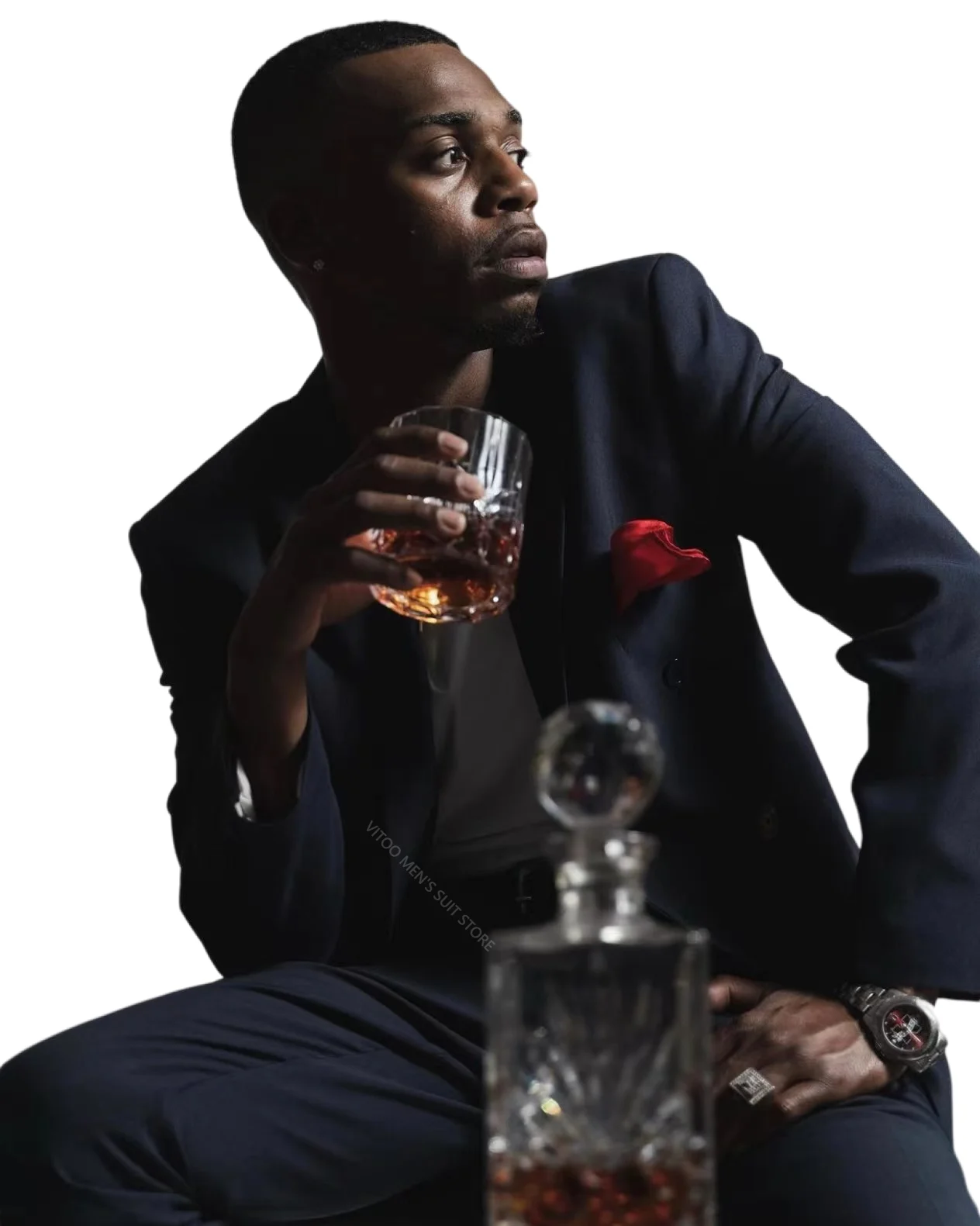 Костюм поставка черного блейзера в стандартном стиле официальный облегающий