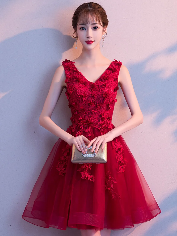 Платье женское короткое без рукавов для подружек невесты | Свадьбы и торжества