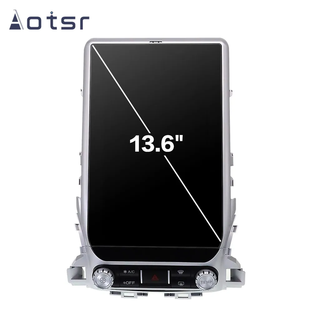 13,6 дюймов Android 8,1 автомобильный без dvd-плеера gps Navi для Toyota Land Cruiser LC 200 Авторадио Стерео Recoder головное устройство wifi