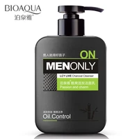 bioaqua 1pcs 168g mens charcoal facial cleanser skin care cleansing lotion control moisturizing blackhead face washing product