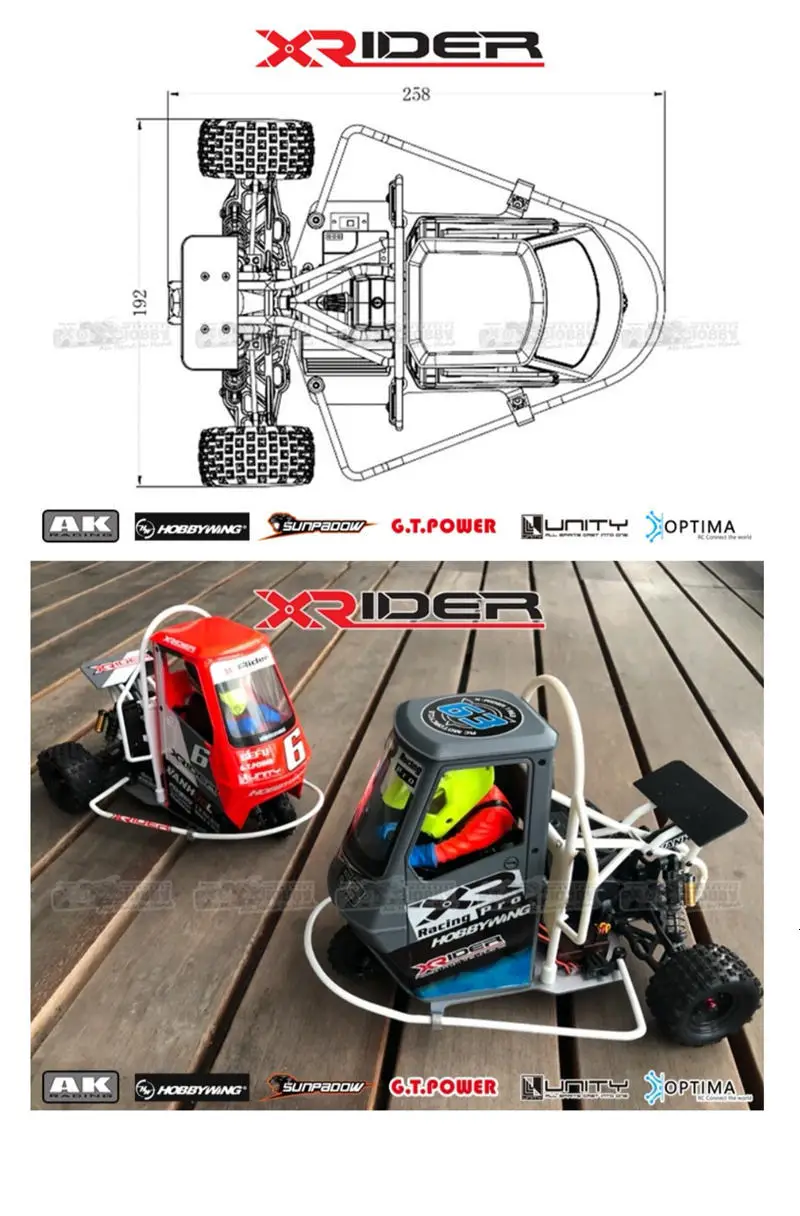 Забавный RC X-Rider Фламинго 1/8 2,4G 2WD Rc автомобиль электрический трицикл мотоцикл трицикл RTR дрейф