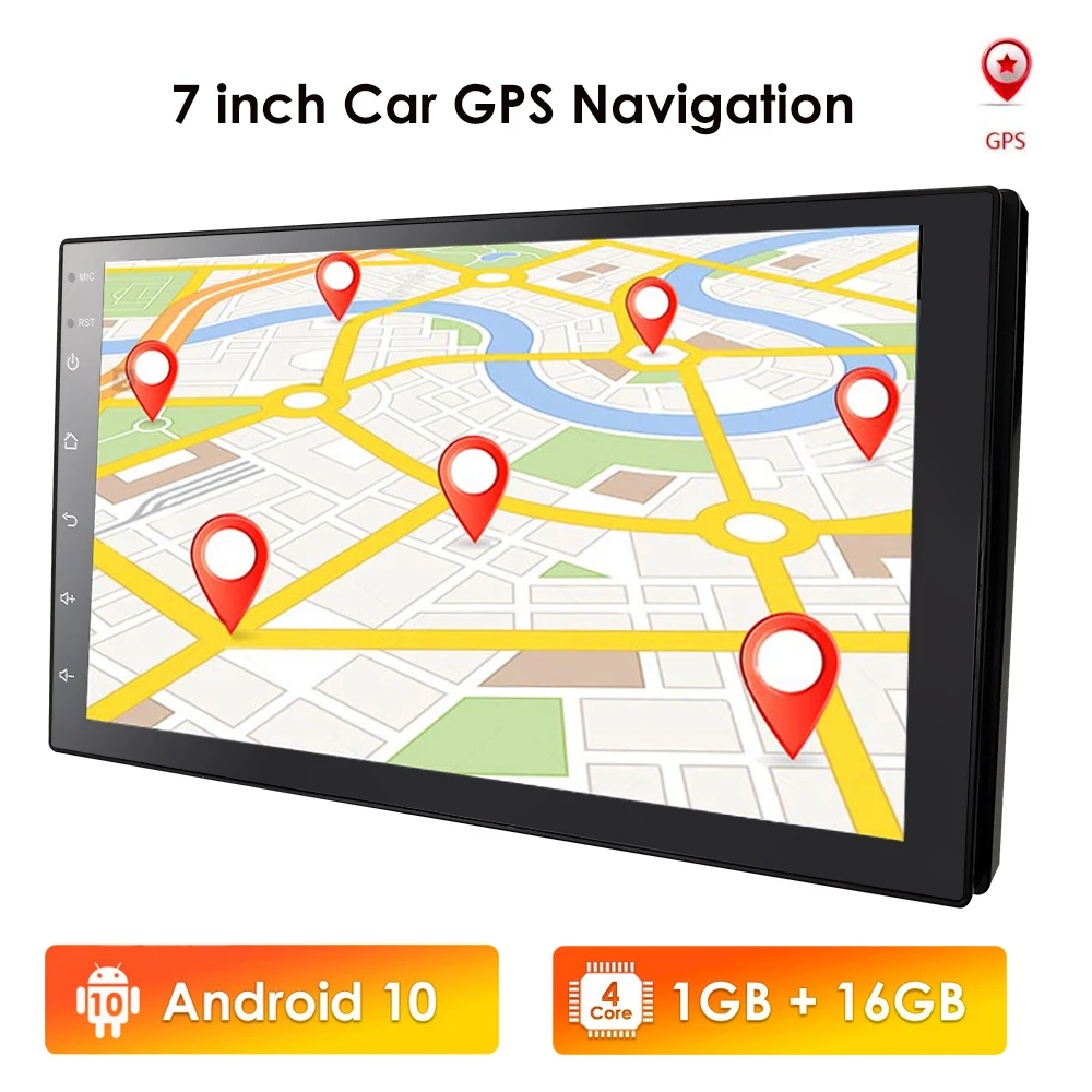2 Din Android 10 автомобиля Универсальный 7 дюймов радио для Nissan Qashqai X-trail мультимедийный