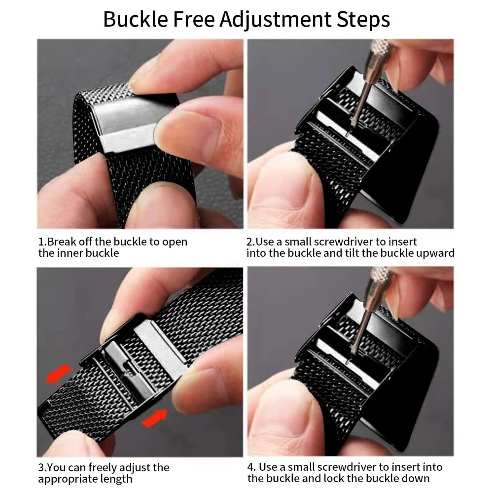 

for apple watch 6 se band 44mm 40mm Milanese loop strap for iwatch 5 4 3 42mm 38mm bands women men Stainless Steel Mesh Loop