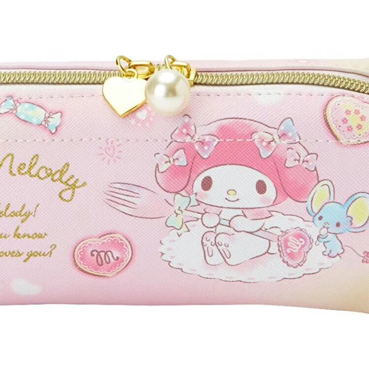 Мультфильм Sanrio, Hello Kitty с рисунками из мультфильма «My Melody Cinnamoroll тряпичный кошелек, сумочка, косметичка для макияжа Сумки Пенал для детей