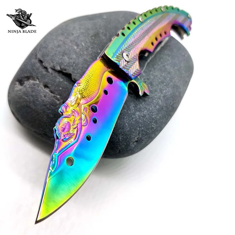 Красивый Складной нож русалки универсальный коллекционный с острым домкратом