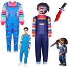 Детские комбинезоны с длинным рукавом и 3D-принтом, на Хэллоуин