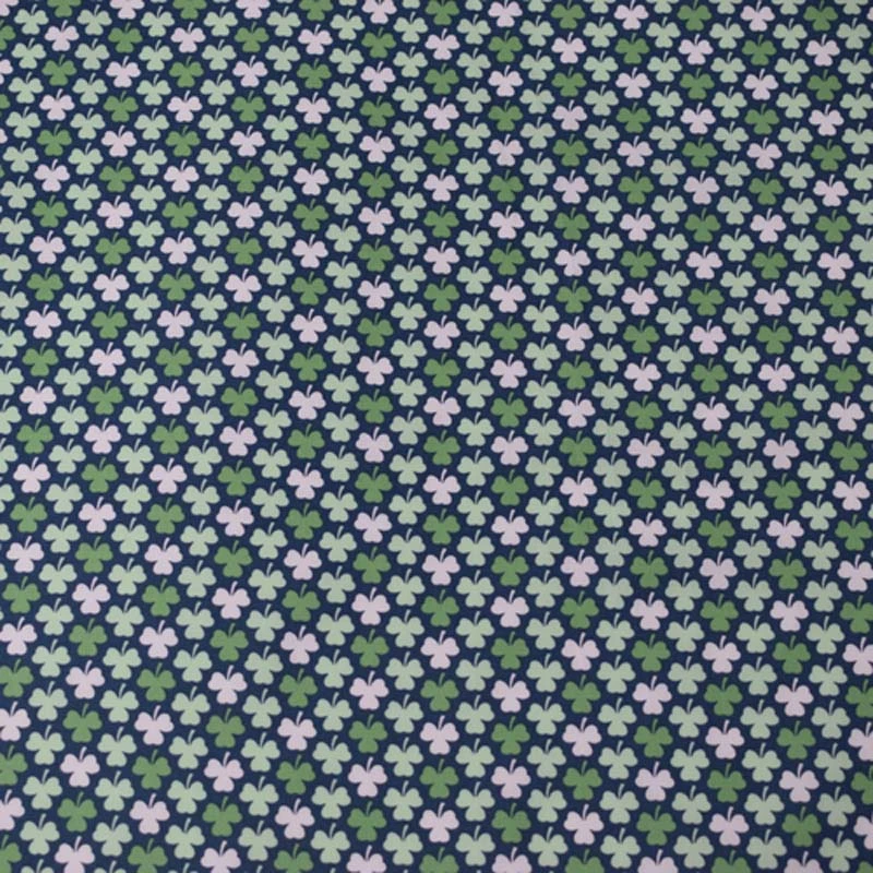 

Small Four-Leaf Clover kpop print pure cotton fabric for shirt tissu bazin riche getzner african telas tela