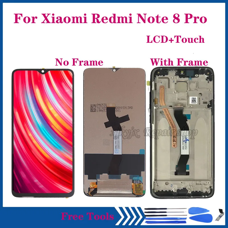 

6.53" Original LCD For Xiaomi Redmi Note 8 pro LCD Display Touch Screen Digitizer Assembly For redmi note8 pro screen repair kit