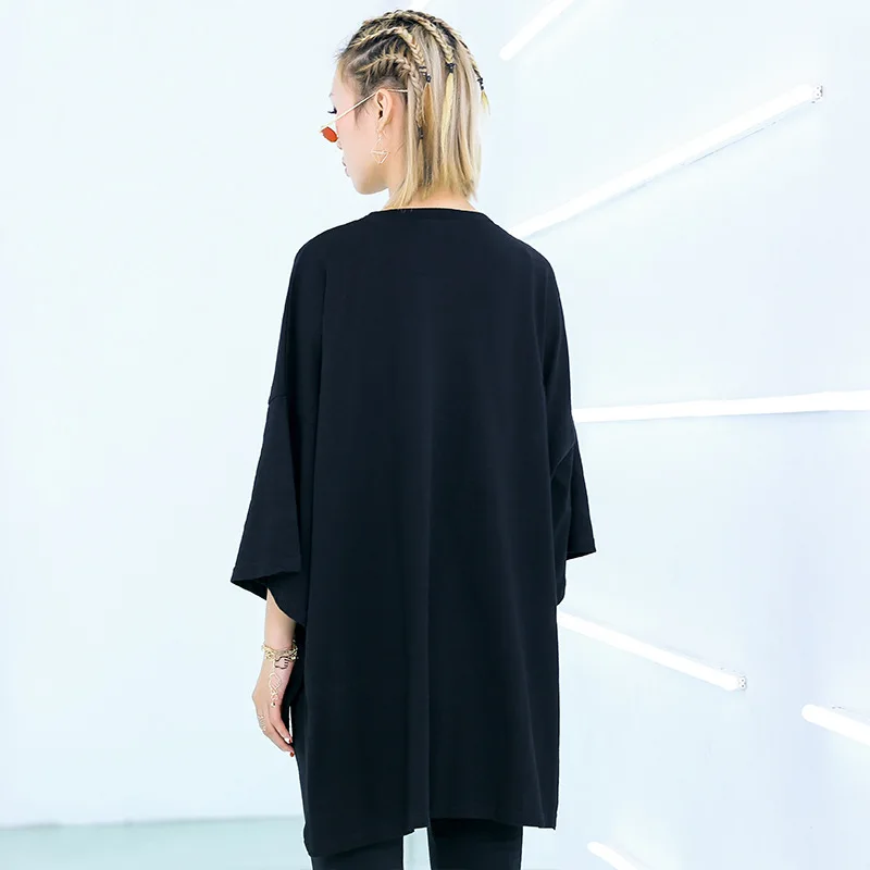 Женская футболка с вышивкой Vefadisa Новейшая летняя размера плюс Асимметричный топ