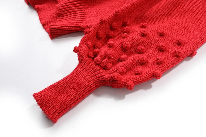 

Size Black Big Knitting Turtleneck Sweater Loose Fit Lantern Sleeve Women New Fashion Tide Autumn Winter 2021 1DD3841