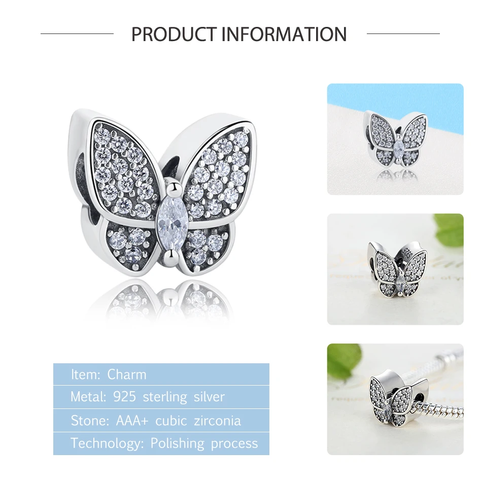 925 Стерлинговое Серебро Очаровательные бусы соответствуют оригинальному