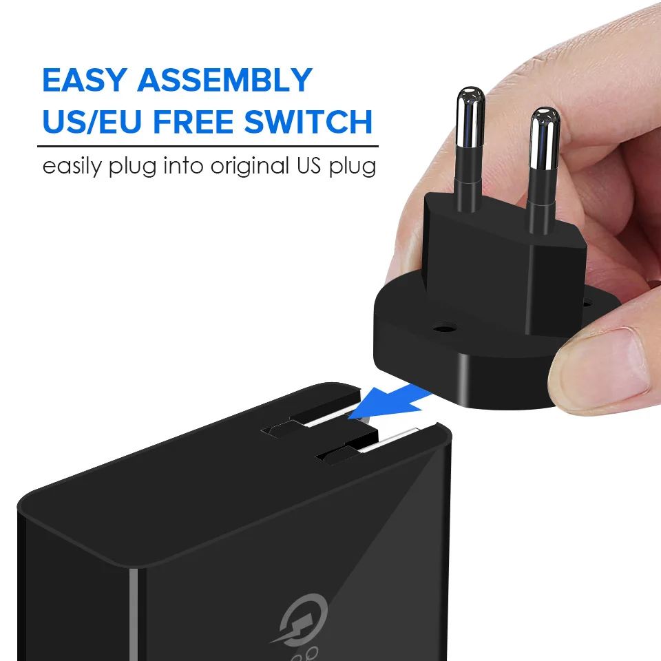 Мульти USB зарядное устройство 48 Вт PD Быстрая зарядка 3,0 двойной USB разъем типа C Зарядка для xiaomi redmi note 7 MacBook Air samsung Быстрое зарядное устройство