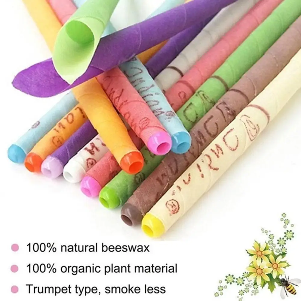 

10Pcs Bag Coning Beewax Natural Ear Candle Ear Treatment Ear Wax Removar Healthy Care tools Chinese Type Therapy Dropship
