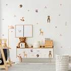 Funlife наклейки на стену для детской комнаты, декор для детской комнаты, милые наклейки для детской комнаты с изображением животных, экологически чистые наклейки для детской комнаты
