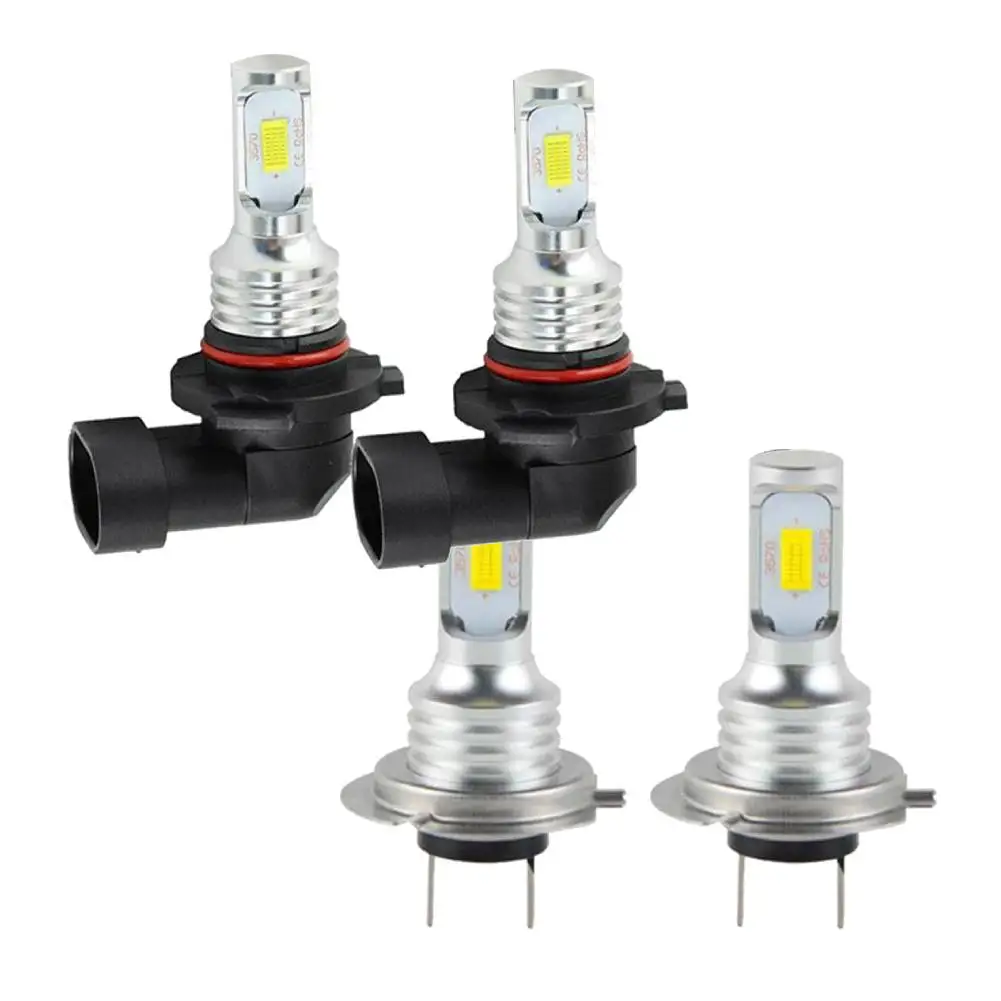 

2pcs 9005 2pcs H7 Super Bright White Headlight Bulb Hi/Lo Beam 55W High Power LED Headlight Bulbs 6000K Led Fog Lamp 12V