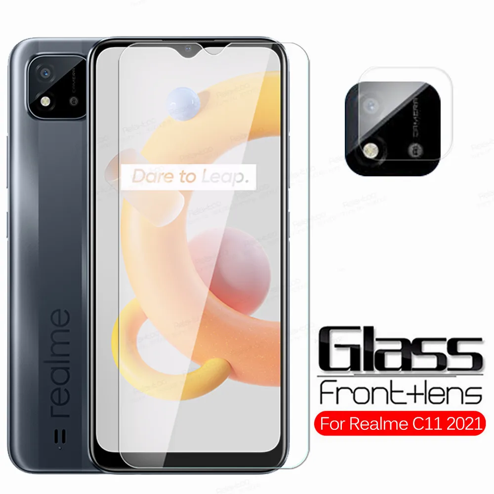 

For Oppo Realme C11 2021 Glass Camera Tempered Glass Realmec11 Redmi Realmy C 11 RMX3231 6.52" Screen Protector Protective Film