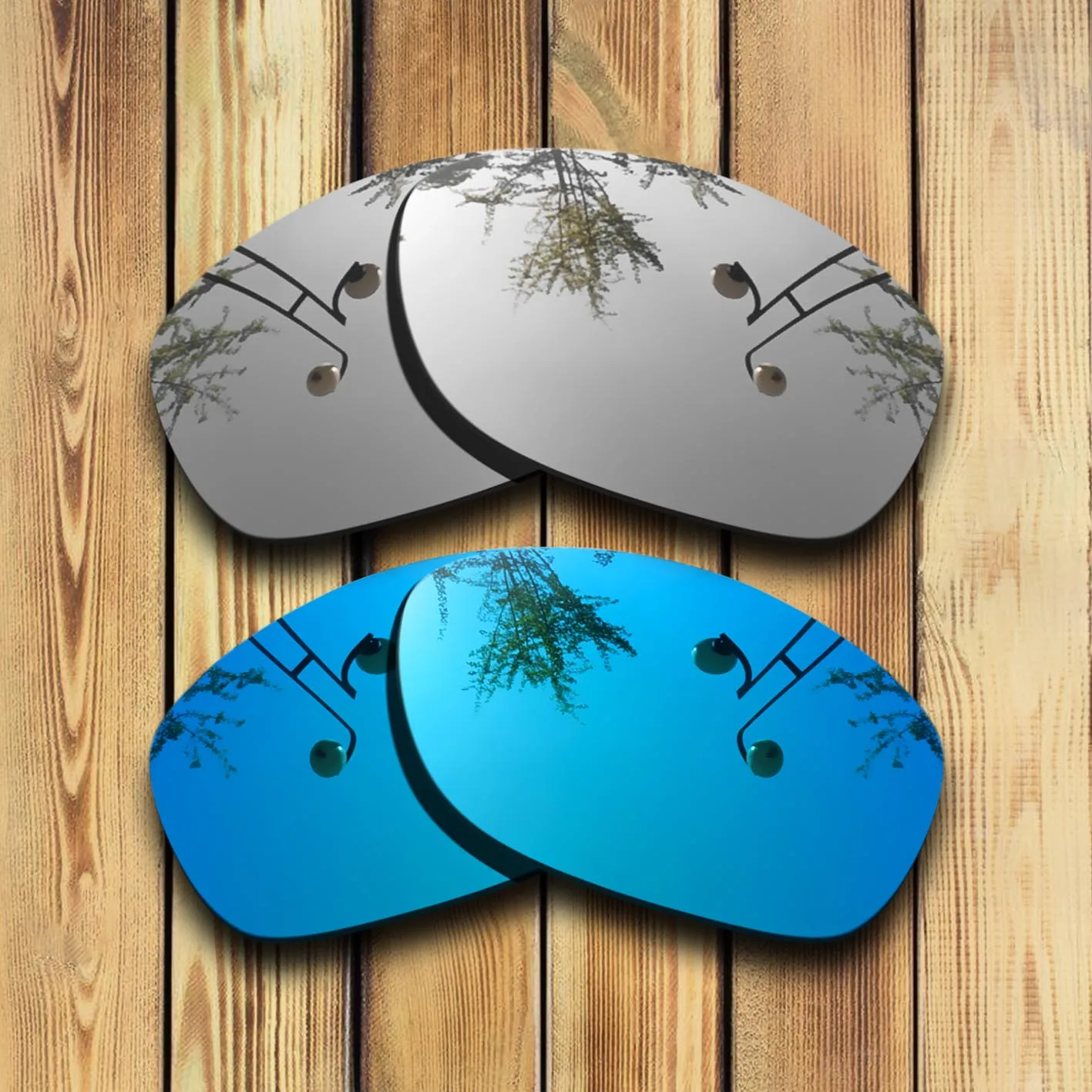 100% Precisely Cut Polarized Replacement Lenses for Dangerous Sunglasses Chrome & Blue Combine Options