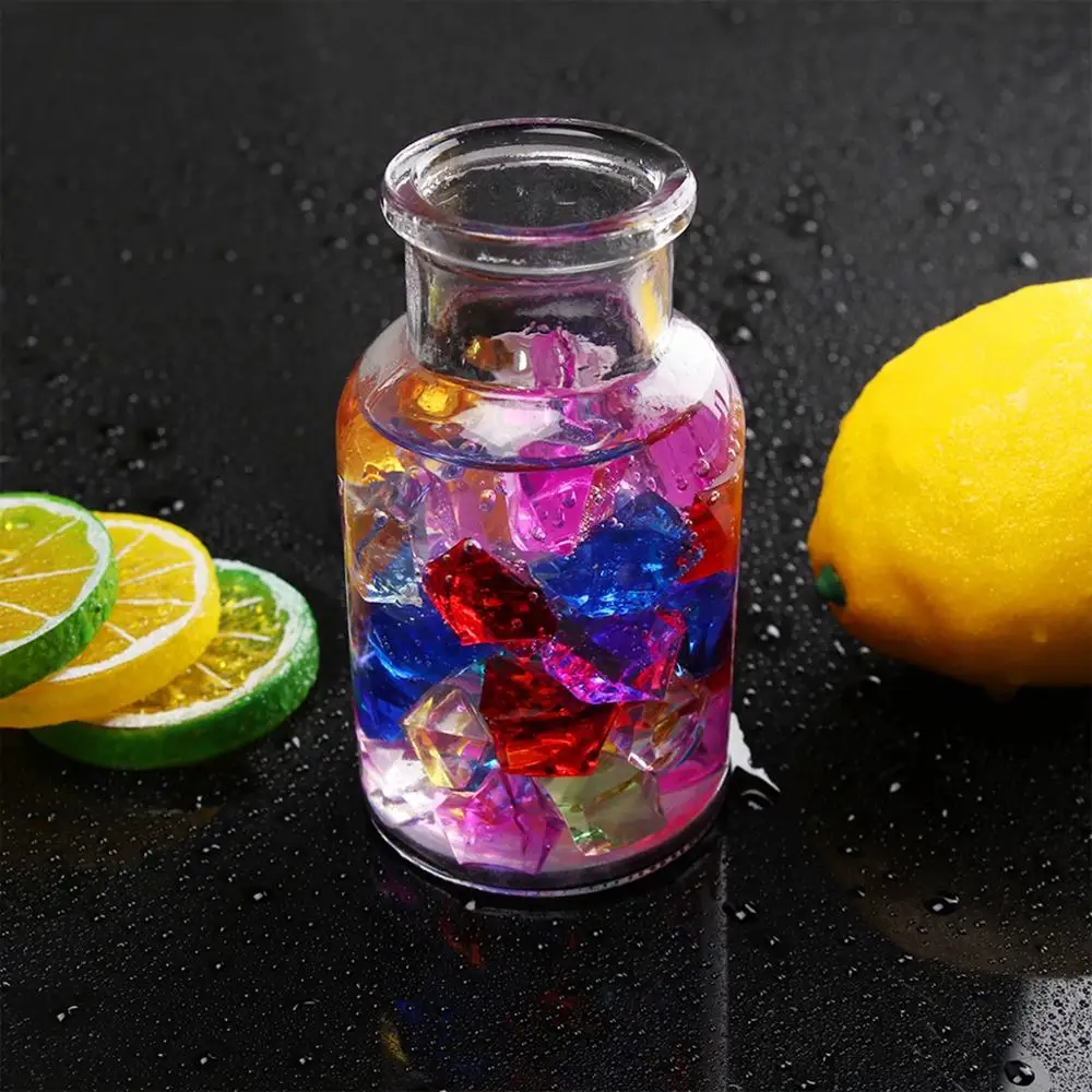 50Pcs/Bag Colorful Vase Filler Pebble Aquarium Acrylic Stones Crystal Ice Cubes Fish Tank Ornament DIY Craft Home Decoration | Дом и сад