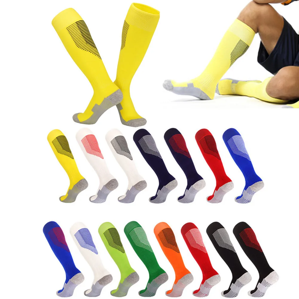 

Sports Socks For Children High School Towel Bottom Over The Knee Stockings Training Long Football Socks Adult Non-Slip Running