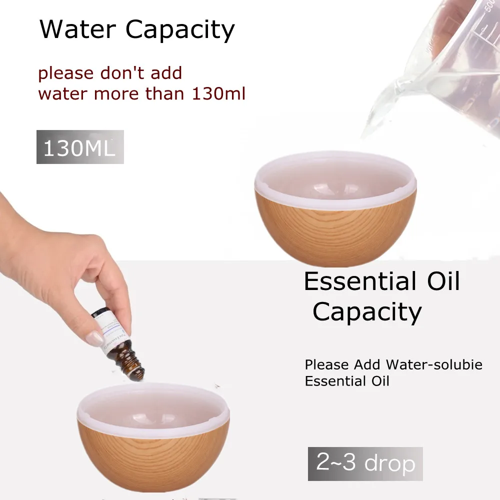 Мини-увлажнитель воздуха ультразвуковой с питанием от USB и светодиодной