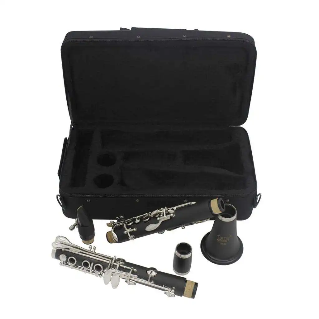 

17 Keys Bb Clarinet Vintage Antique Clarinet B Flat Clarinet w/ Case Woodwind Instrument Professional Student Beginners Clarinet