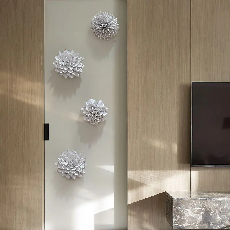 Современная керамическая настенная наклейка с цветами поделки фон для домашней