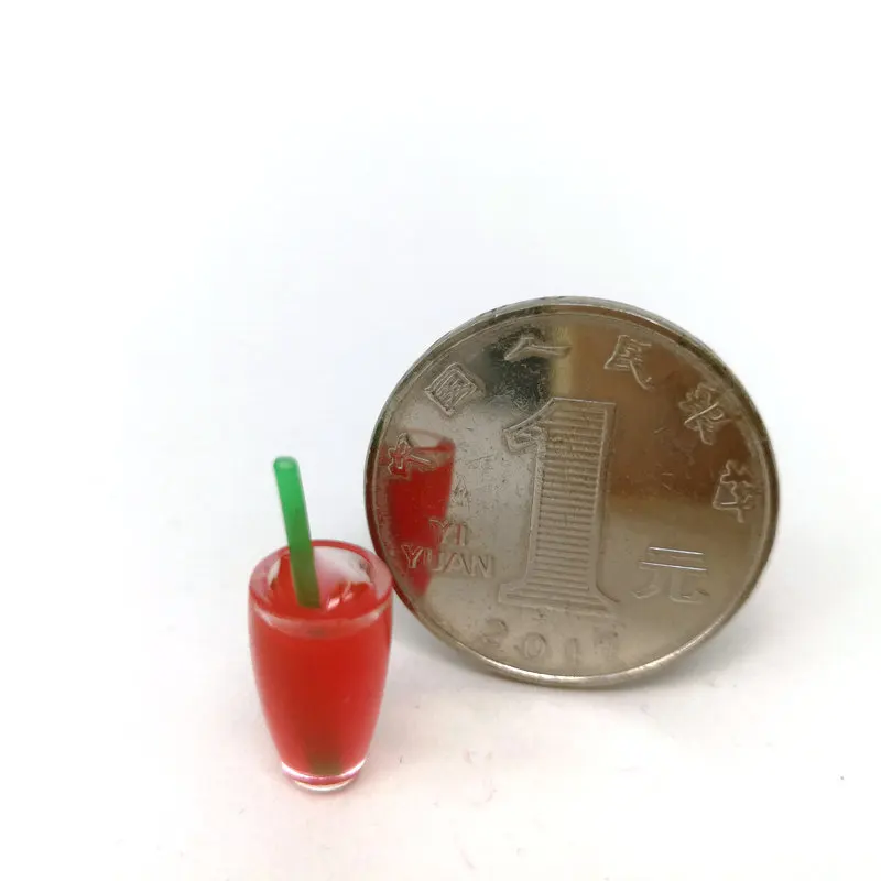

Wine Glass Model Mini Fruit Wine Dollhouse Restaurant With Food To Play