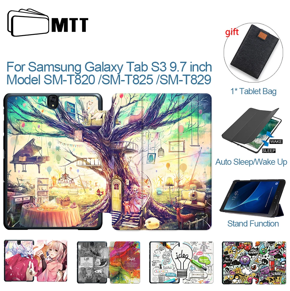 Чехол MTT для Samsung Galaxy Tab S3 диагональю 9 7 дюйма флип чехол из искусственной кожи с