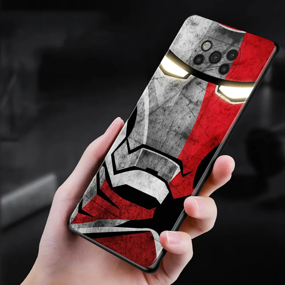 phone case for xiaomi poco x3 nfc f3 gt civi m3 note 10 11 lite 9t 10t 11t pro pocophone f1 cover marvel iron man free global shipping