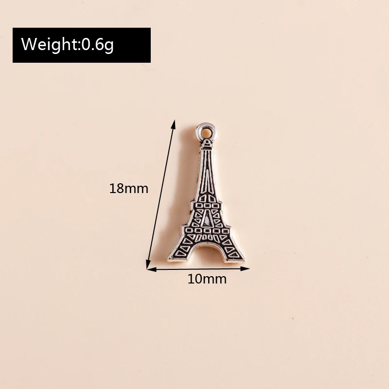 40 шт. 10*18 мм античный серебряный цвет Эйфелева звезда сделай сам подходит для