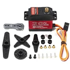 Цифровой сервопривод с металлической шестерней, водонепроницаемый DS3218MG, 4,8-6,8 в, крутящий момент 20 кг, для радиоуправляемого автомобиля, робота, багги, грузовика, лодки, вертолета