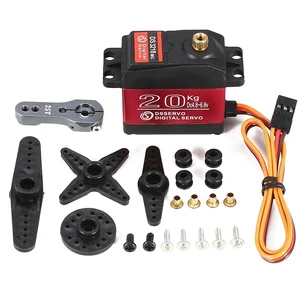 Цифровой сервопривод с металлической шестерней, водонепроницаемый DS3218MG, 4,8-6,8 в, крутящий момент 20 кг, для радиоуправляемого автомобиля, робота, багги, грузовика, лодки, вертолета