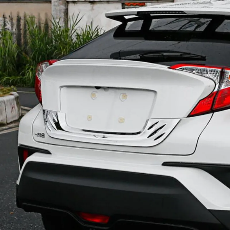 Tonlinker наклейка на крышку для Toyota CHR 2018 Стайлинг автомобиля 1 шт. хромированный