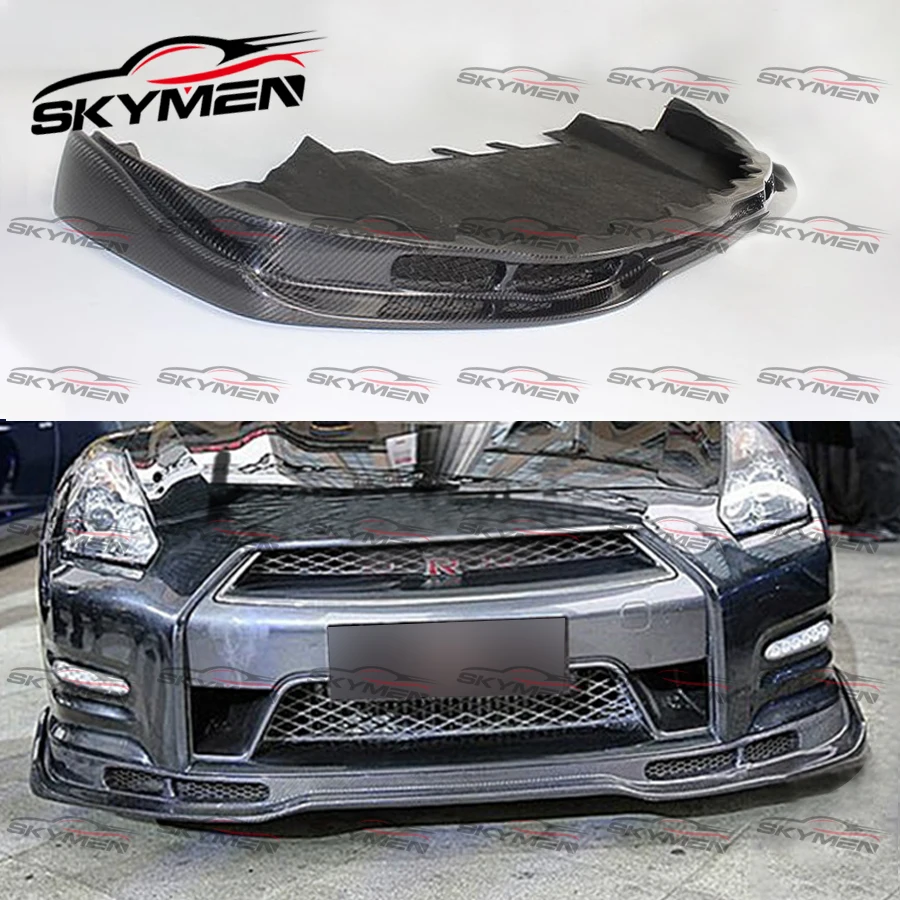 BSE Style Front Bumper Guard Lip For R35 GTR 2008-2016 Carbon Fiber Glass Splitter Diffuser Spoiler Protector | Автомобили и