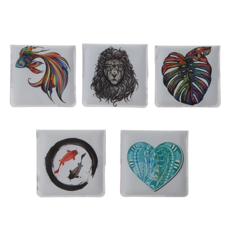 

5 Pack Portable Small Cigarette Ash Pouch Compact Fireproof PVC Ashtray Pocket