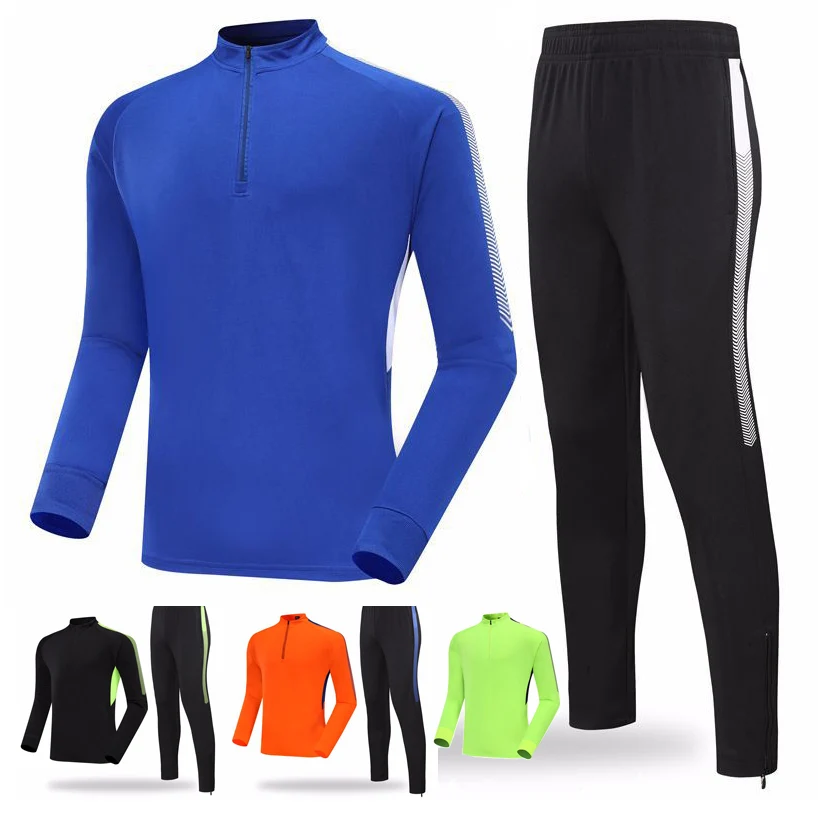 

2019 Winter Football Tracksuits Men & Kids Long Sleeve Soccer Jerseys Children Outdoor Running Training Suits Players Sportswear