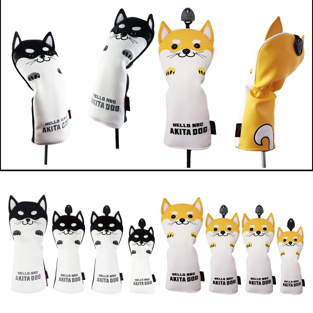 

Golf Wood Driver Head Cover 400cc Head Cover Protective Sleeve PU Leather 4
