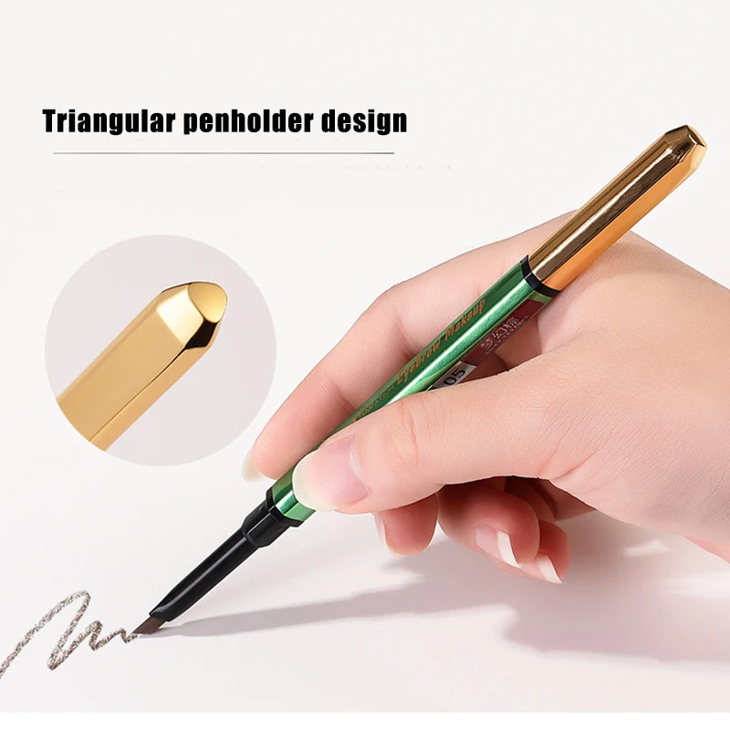 Автоматический карандаш для бровей с защитой от пота без пятен треугольная ручка