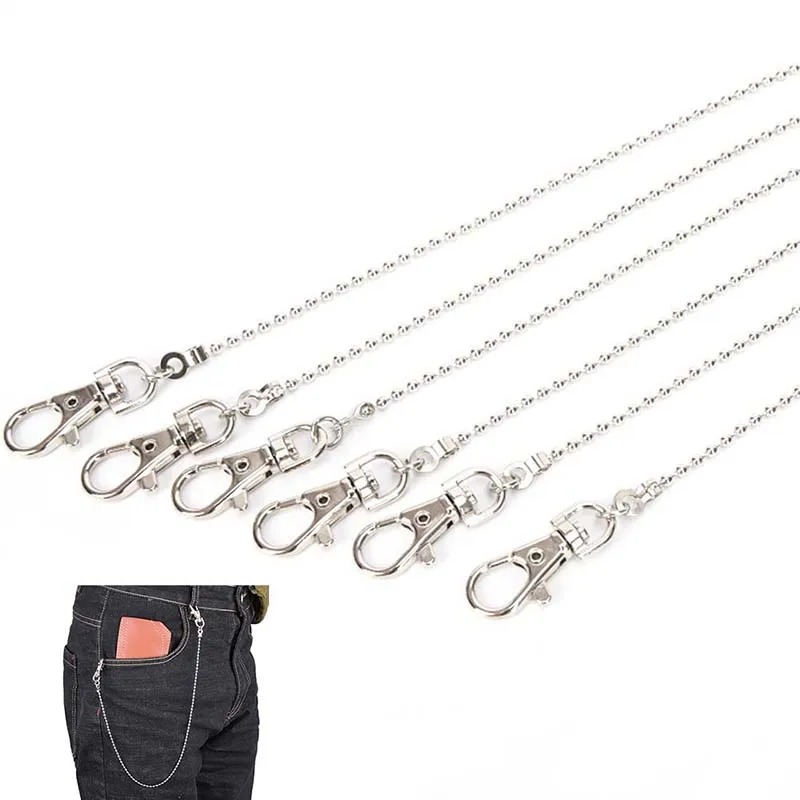 47cm Punk Men Wallet Belt Chain Ball Metal Trousers For Jeans Pants Fashion Jewelry Women Trinket | Украшения и аксессуары