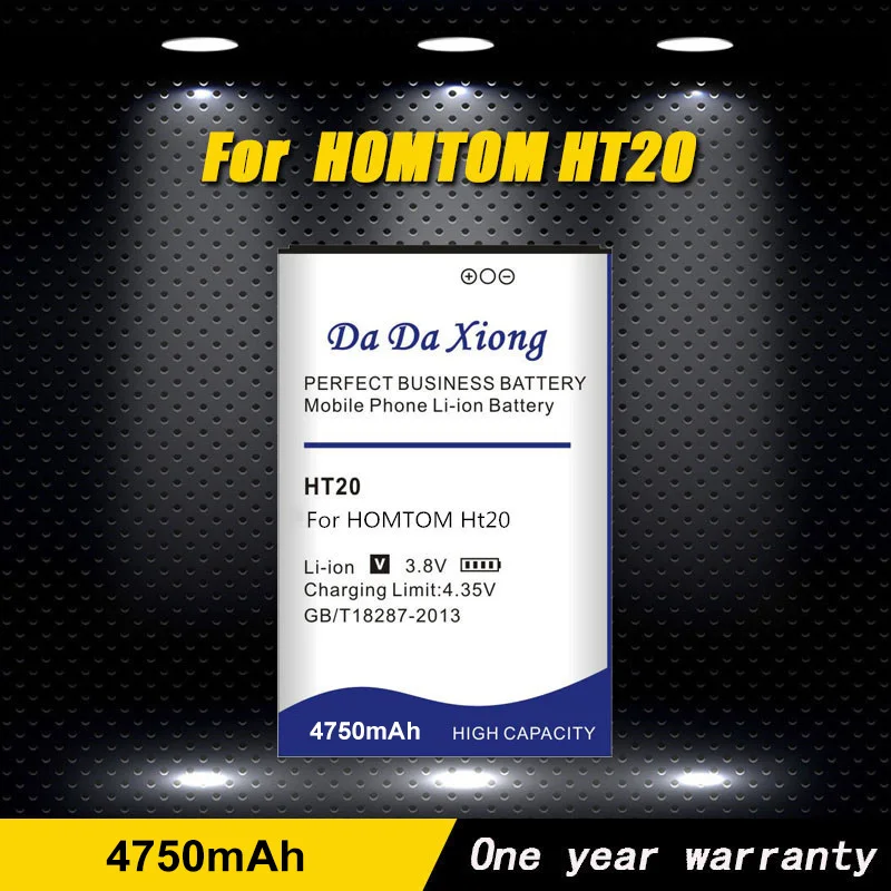 Da Xiong HT20 аккумулятор 4750 мАч аккумулятор для HOMTOM HT20/HOMTOM HT20 Pro батареи