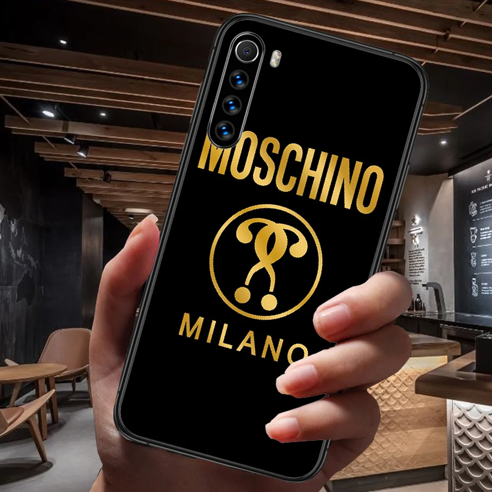 

Bear Cute Fashion Luxury Brand Phone Case For Xiaomi Redmi Note 7 8 8T 9 9S 4X 7 7A 9A K30 Pro Ultra black Coque 3D Cover