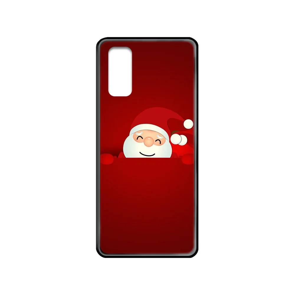 Рождественский подарок Новый год красный тренд hoesjes черный чехол для телефона