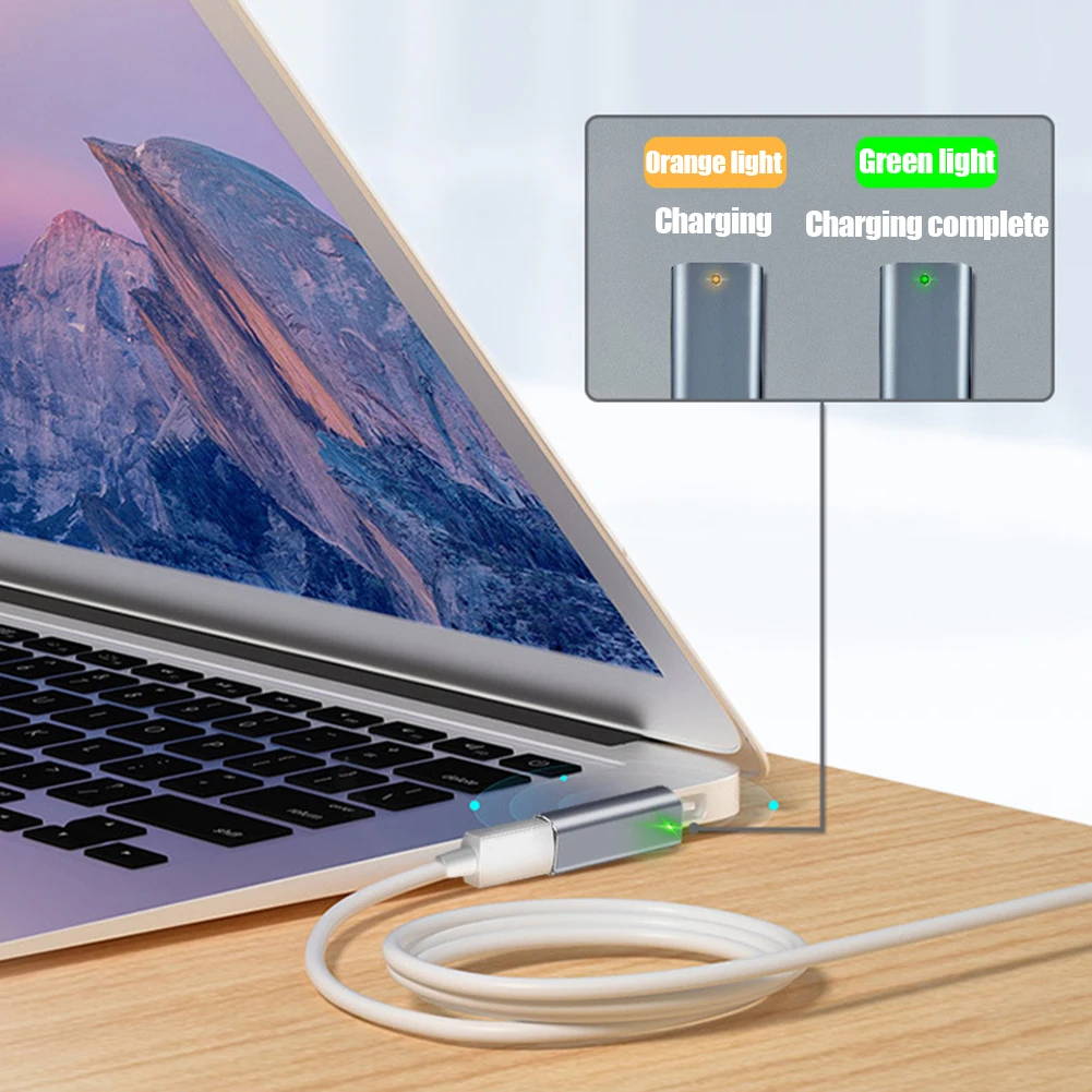 Магнитный адаптер USB PD типа C для Apple Magsafe1 Magsafe 2 MacBook Pro розетка быстрая зарядка 60 Вт