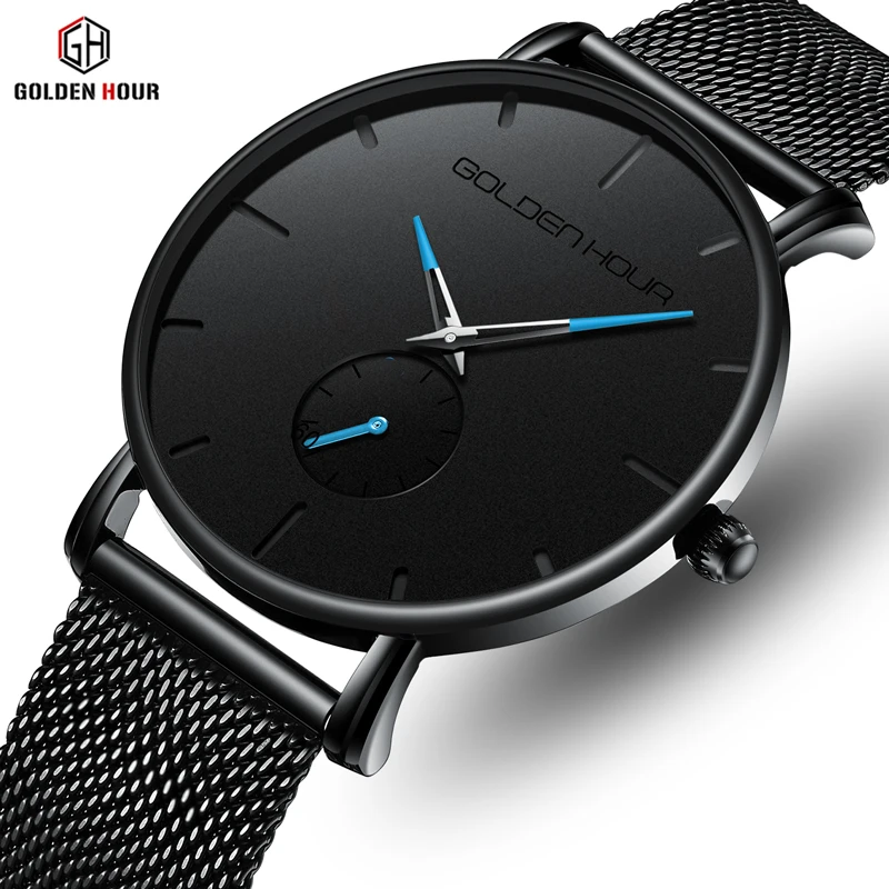 

Top Brand GOLDENHOUR New Luxury Men Quartz Watch Fashion Design Sport Wristwatch Men Casual Waterproof Watches Relogio Masculino