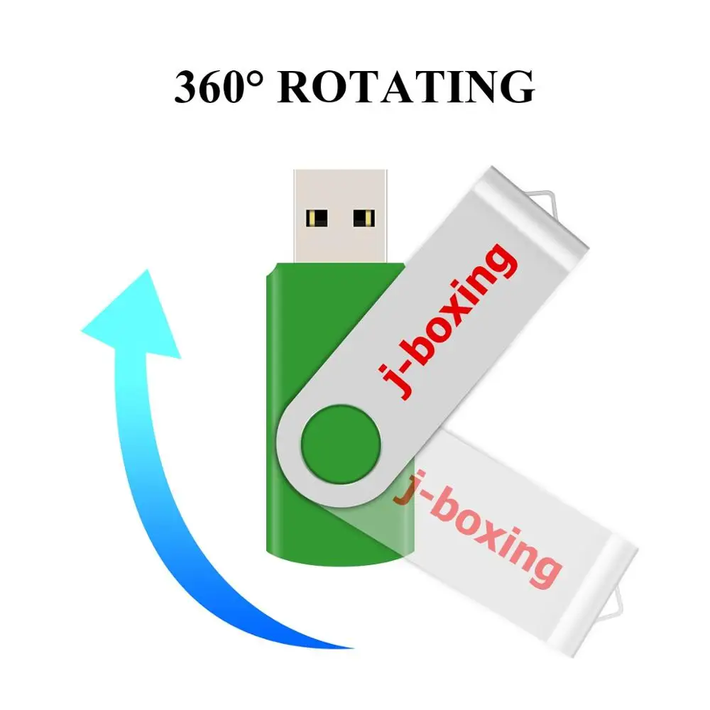 USB флеш накопитель J boxing металлический вращающийся на 128 ГБ 64 32 16 флешка для ПК Mac