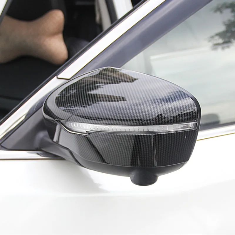 Углеродное волокно стиль накладка на зеркало заднего вида автомобиля украшение