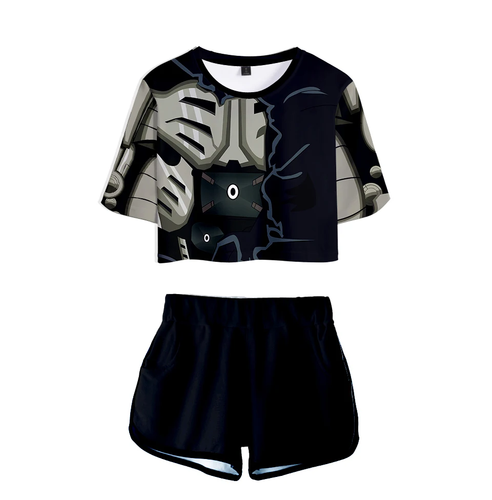 Комплект из двух предметов с 3D принтом Аниме ONE PUNCH MAN костюмы женские сексуальные
