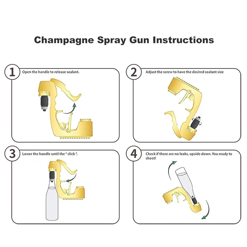 Пистолет для шампанского Crazy вечерние винный распылитель стопор пива эжектор