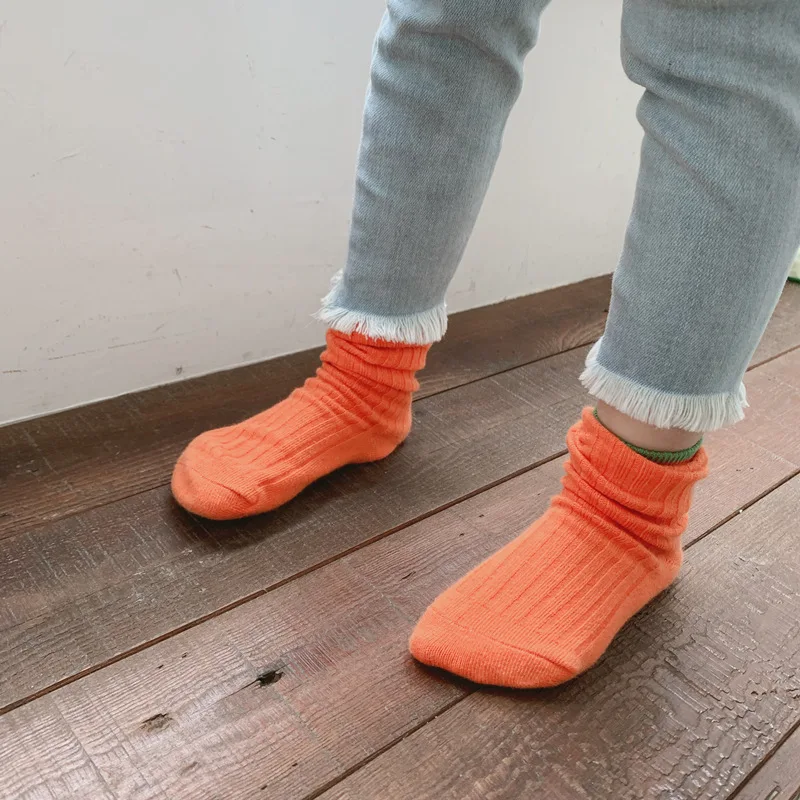 Милые Разноцветные Повседневные Носки для мальчиков и девочек на осень зиму